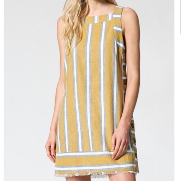 Fate‎ Striped Sleeveless Dress Small - Picture 1 of 7